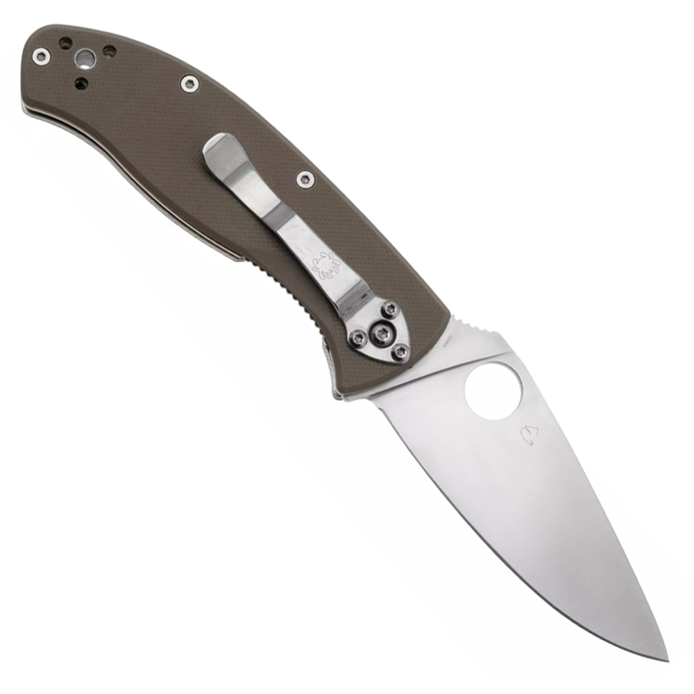 Spyderco Tenacious CPM-M4 Satin Plain Brown G10 C122GBNM4P 2