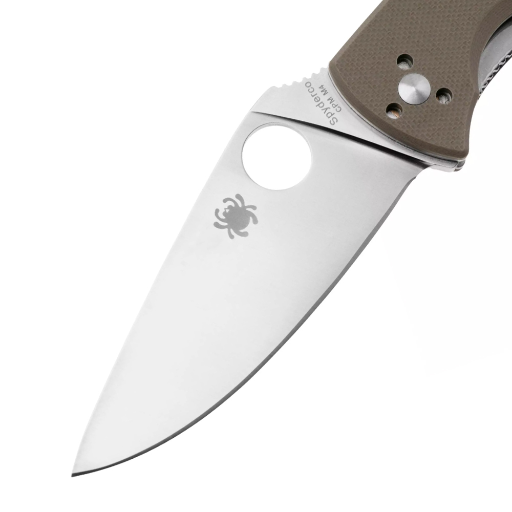 Spyderco Tenacious CPM-M4 Satin Plain Brown G10 C122GBNM4P 4