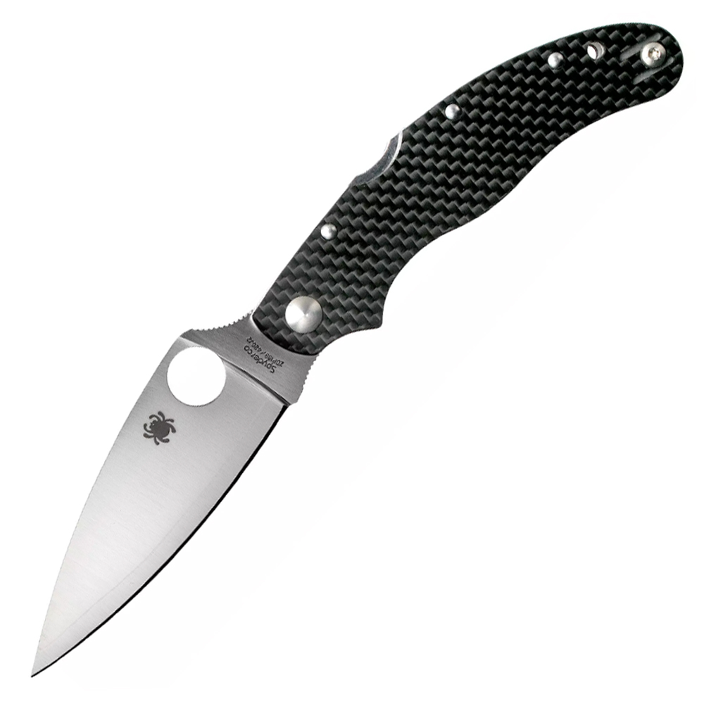 Spyderco Caly 3.5 ZDP-189/420J2 Plain Carbon Fiber C144CFPE 1