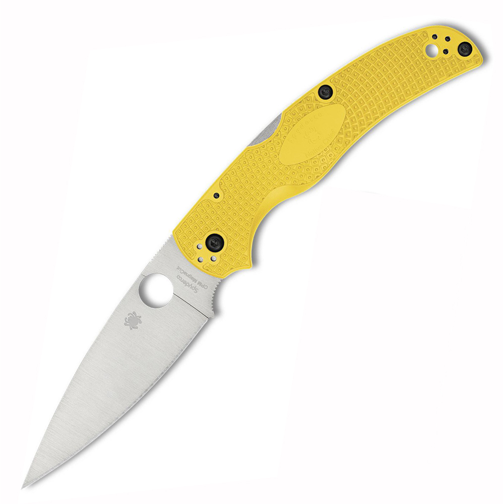 Spyderco Native Chief Lightweight Salt CPM-MagnaCut Satin Plain Yellow FRN C244PYL 1