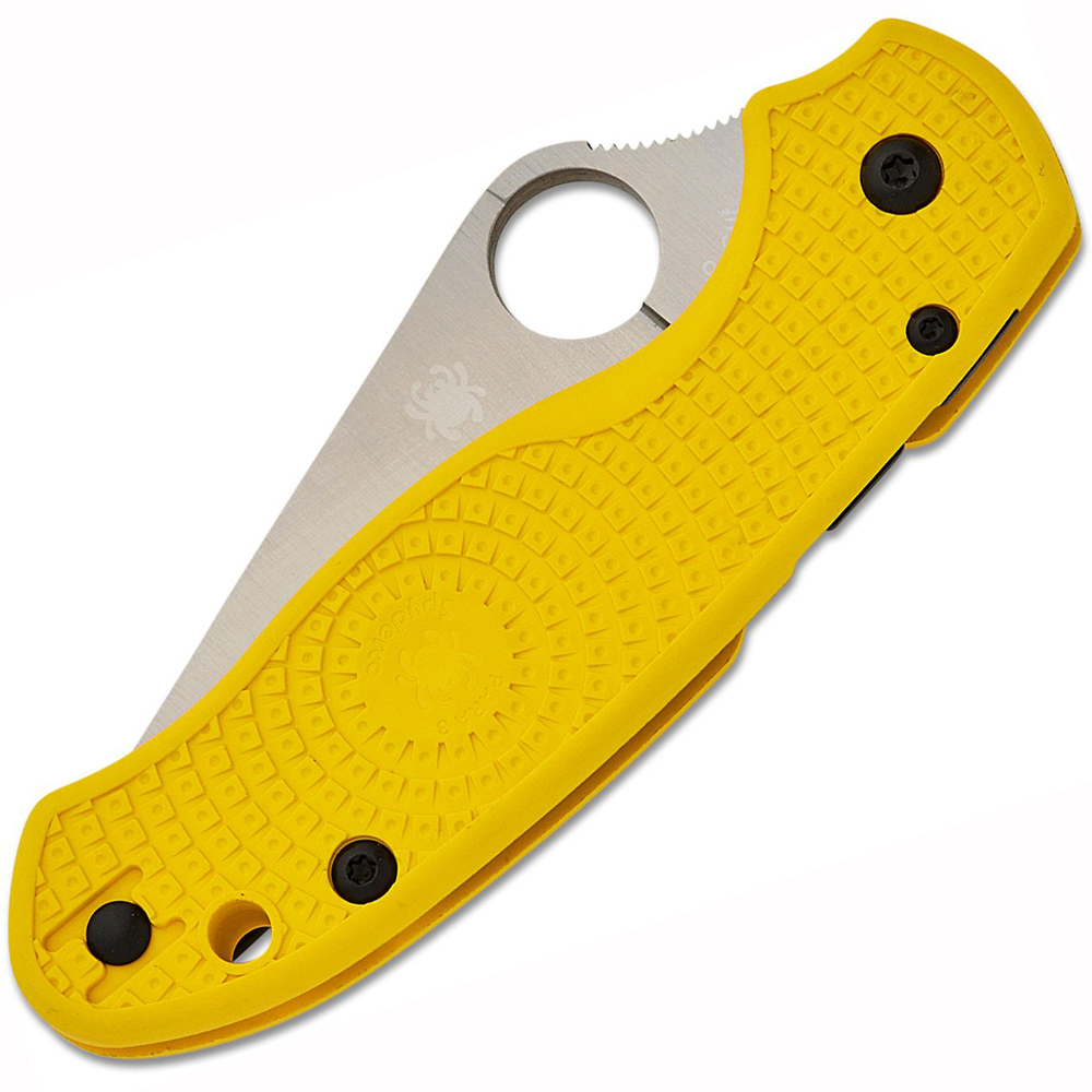 Spyderco Para 3 Salt Lightweight CPM-MagnaCut Satin Plain Yellow FRN C223PYL 3