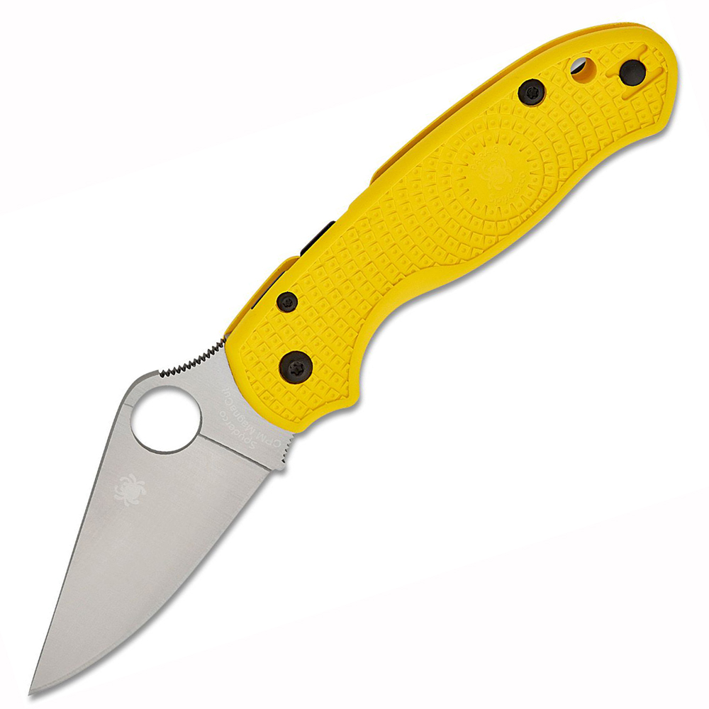 Spyderco Para 3 Salt Lightweight CPM-MagnaCut Satin Plain Yellow FRN C223PYL 1