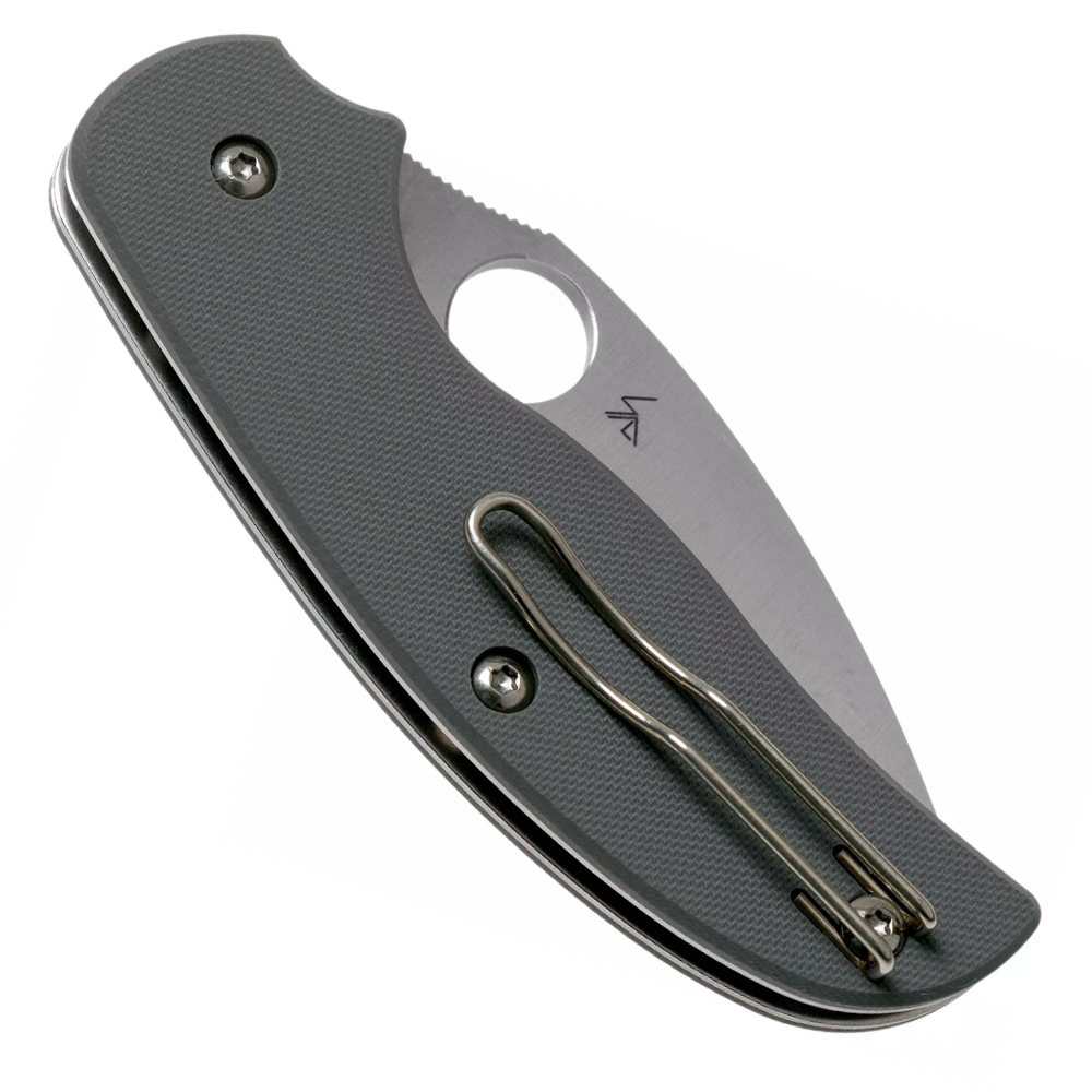 Spyderco Sage 1 Maxamet Satin Plain Cool Gray G10 C123GPGY 4