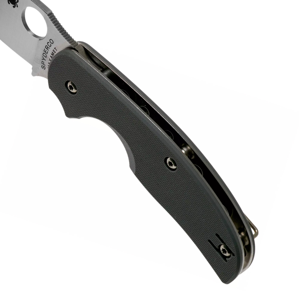 Spyderco Sage 1 Maxamet Satin Plain Cool Gray G10 C123GPGY 7