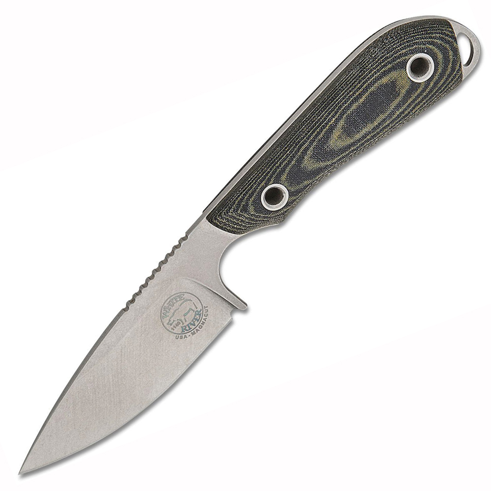 White River M1 Pro MagnaCut Black Olive Micarta WRM1-LBO-MAG 1