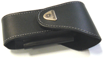 Leather sheath with space for flashlight/lighter - Victorinox