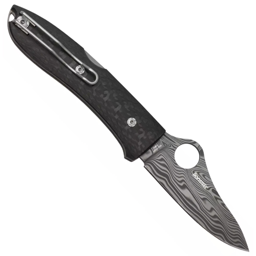 Spyderco C255CFPD SpyOpera Damasteel Sprint Run 2