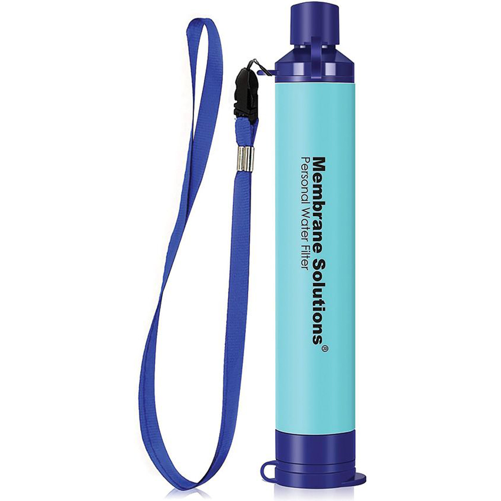 Membrane Solutions Water Filter Straw Blue water purification filter straw 1