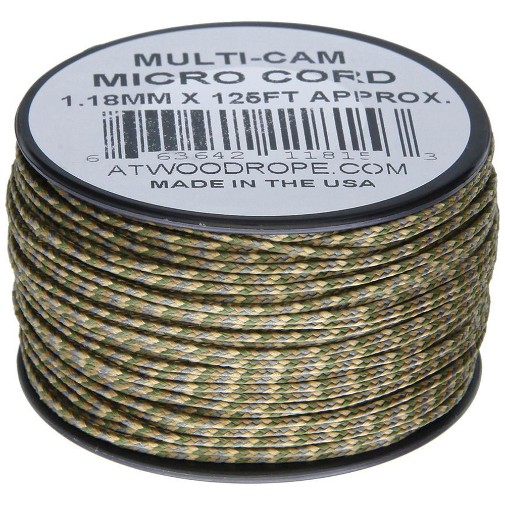 Atwood Rope Micro Cord 125 ft Multi-Cam Braided Cord 1