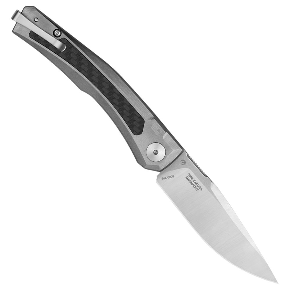 Zero Tolerance 0556 AUTO CPM-MagnaCut Titanium Handles with Carbon Fiber Inlays 2
