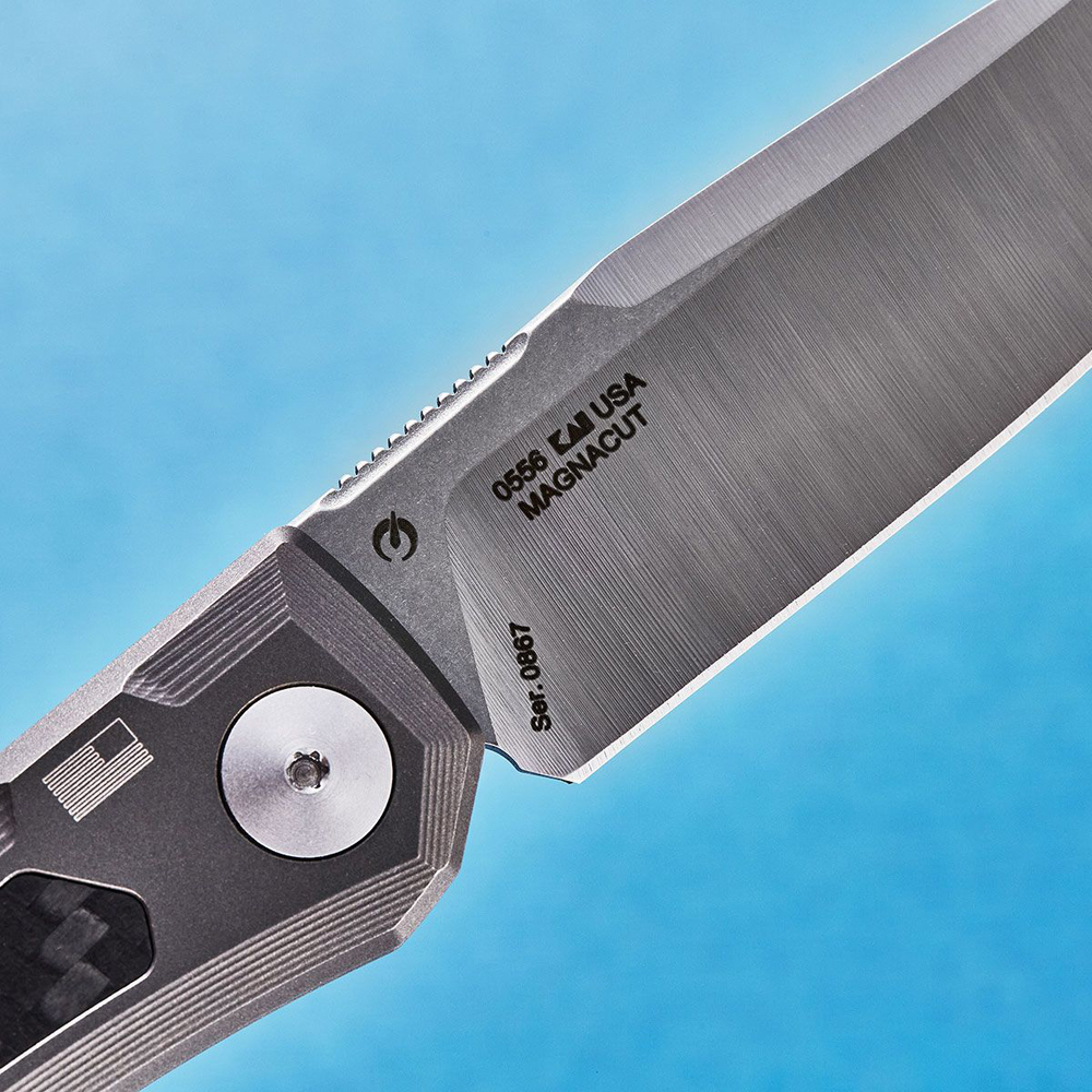 Zero Tolerance 0556 AUTO CPM-MagnaCut Titanium Handles with Carbon Fiber Inlays 4