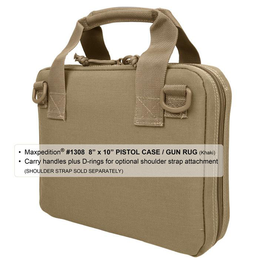 Maxpedition 8 x 10 in Pistol Case Black MX1308B 4
