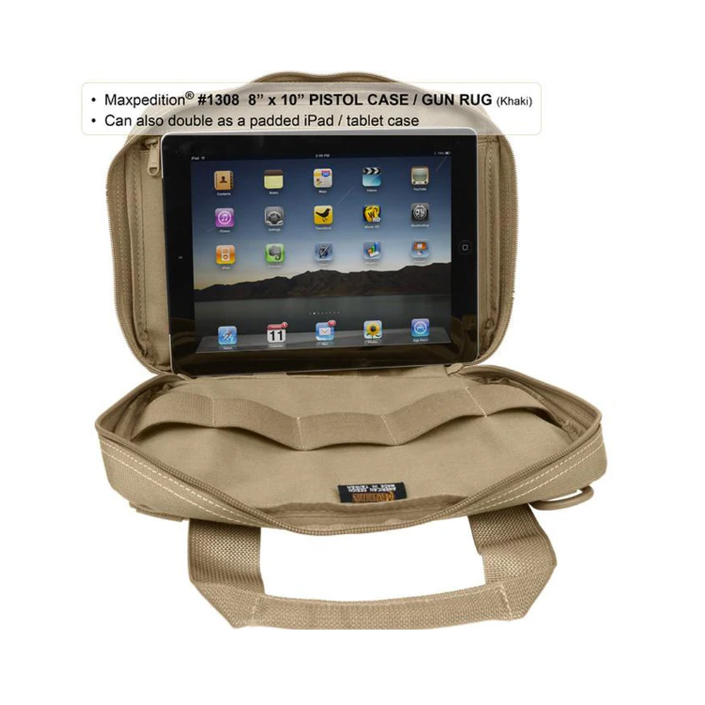 Maxpedition 8 x 10 in Pistol Case Black MX1308B 9