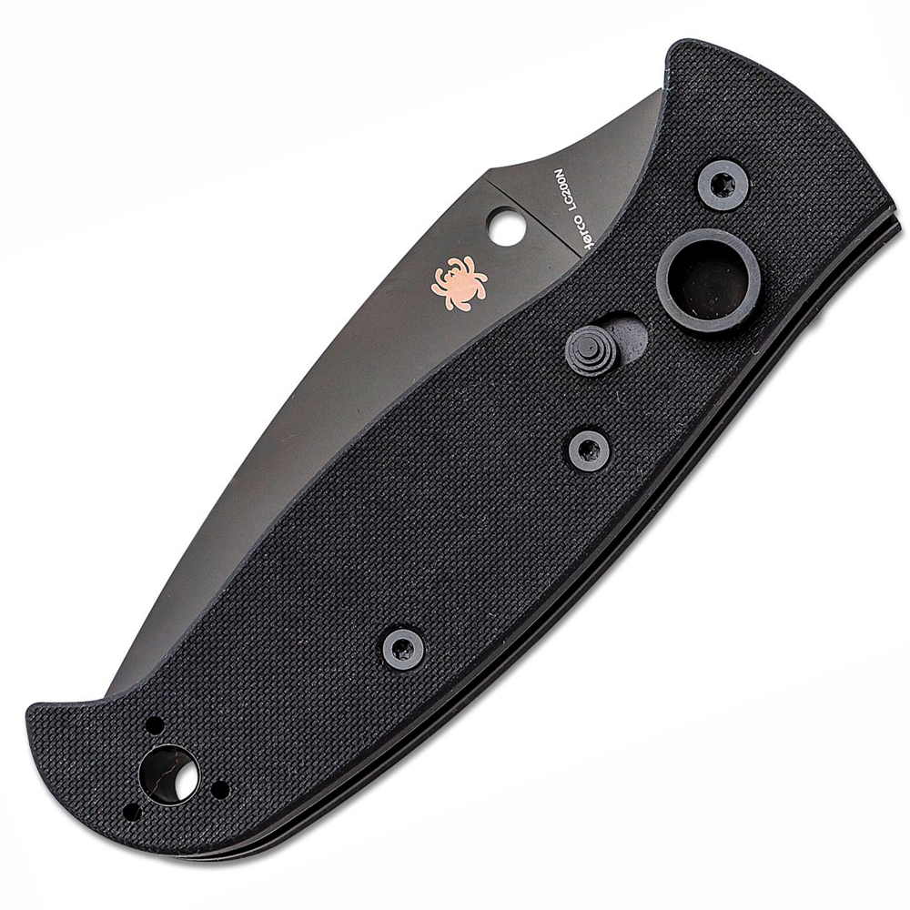 Spyderco Autonomy 2 AUTO LC200N Black DLC Combo Blade Black G10 C165GPSBBK2 2