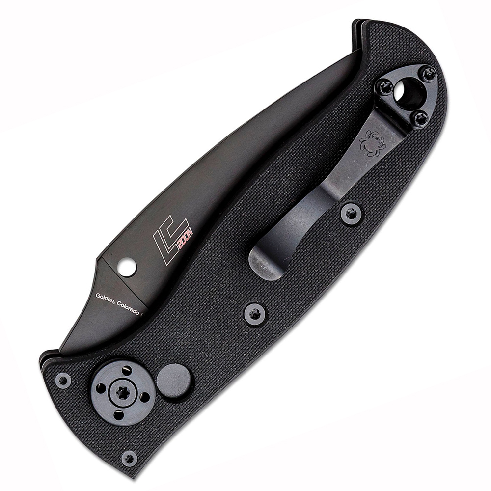 Spyderco Autonomy 2 AUTO LC200N Black DLC Combo Blade Black G10 C165GPSBBK2 3