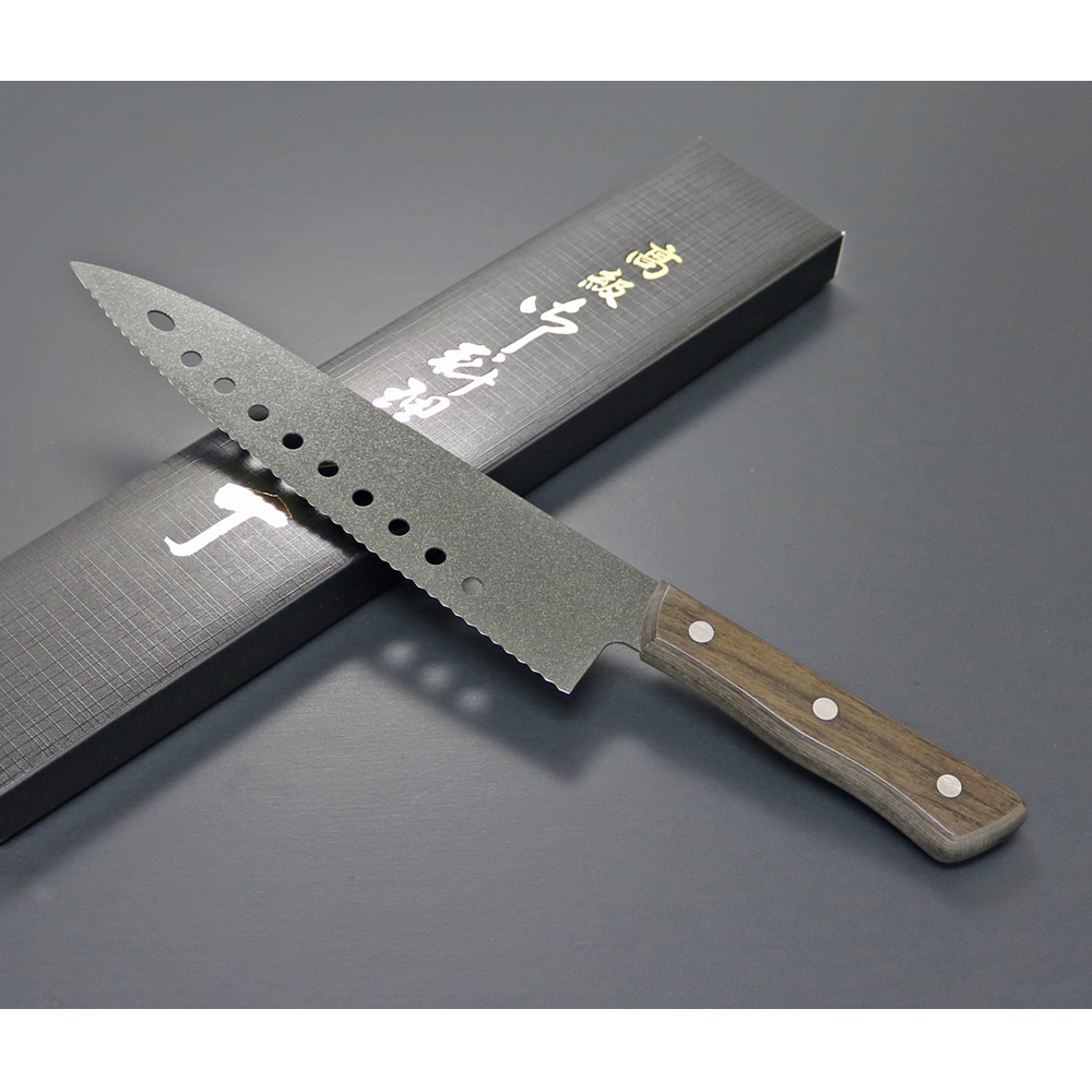 Kanetsune Gyutou Serrated Blade FC-G210-S Fluorine Coating 210mm 3