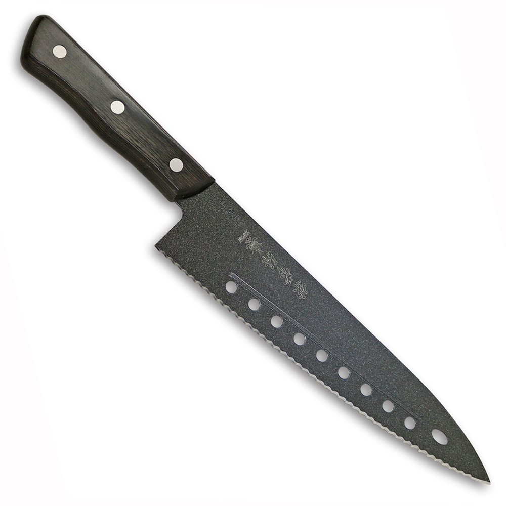 Kanetsune Gyutou Serrated Blade FC-G210-S Fluorine Coating 210mm 1