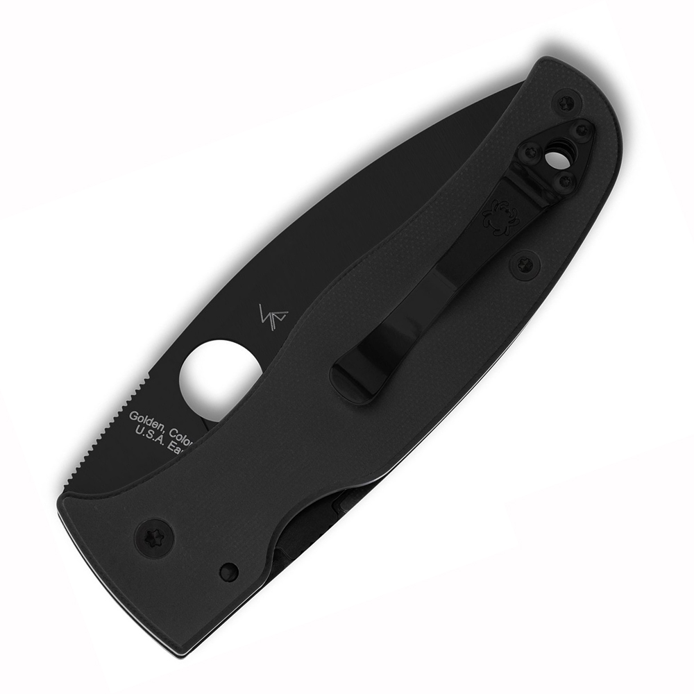 Spyderco Bodacious S30V Black DLC Plain Blade Black G10 C263GPBK 3