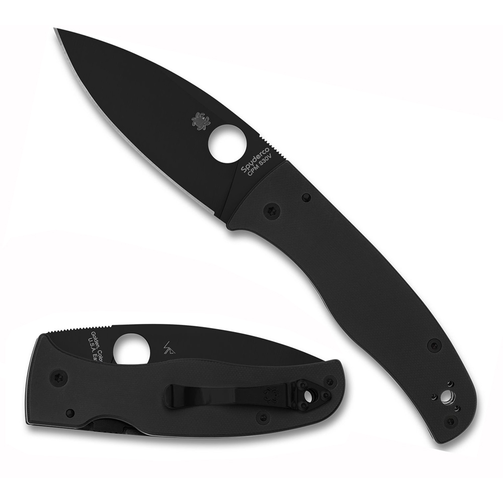 Spyderco Bodacious S30V Black DLC Plain Blade Black G10 C263GPBK 4