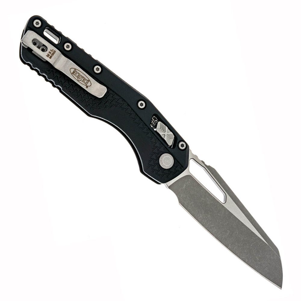 Microtech MSI RAM-LOK Manual Bohler M390MK Apocalyptic Modified Sheepsfoot Plain Blade Black Injection Molded Polymer 210T-10APPMBK 2