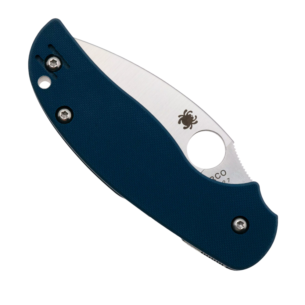 Spyderco Sage 5 Compression Lock CPM-SPY27 Satin Blade Cobalt Blue G10 C123GPCBL 6