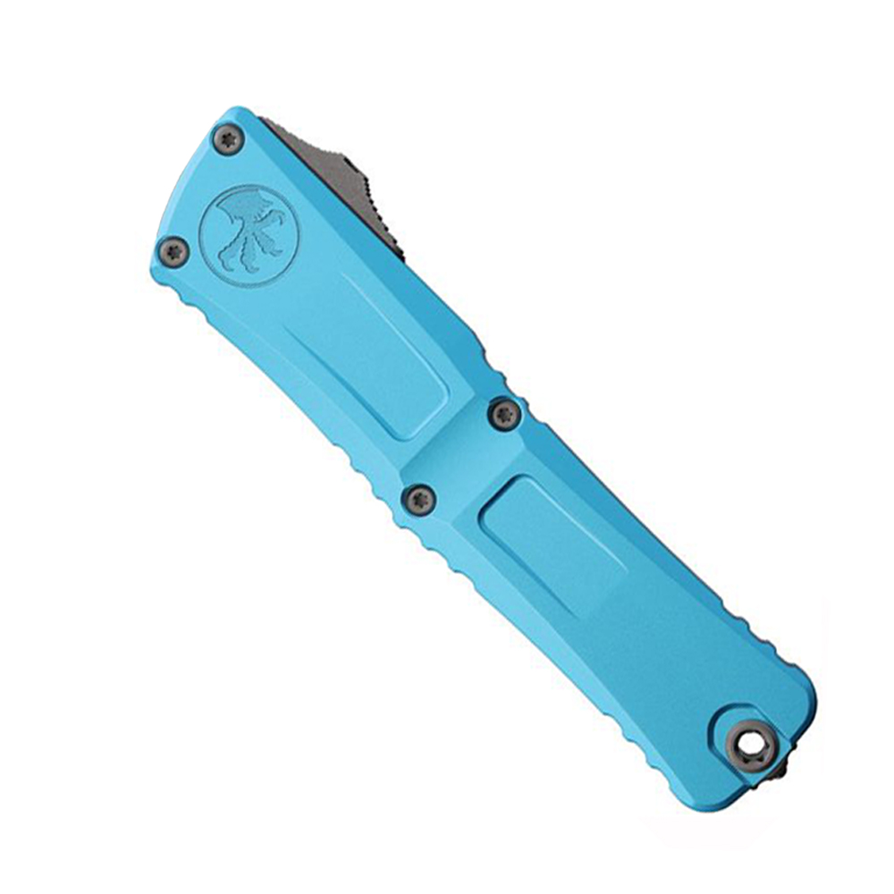 Microtech Combat Troodon Gen III AUTO OTF M390 Tanto Apocalyptic Turquoise Aluminum Handles 1144-10APTQ 2