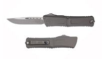 Microtech Combat Troodon Gen III AUTO OTF M390 Apocalyptic Single Edge Natural Clear Aluminum Handles 1143-10APNC