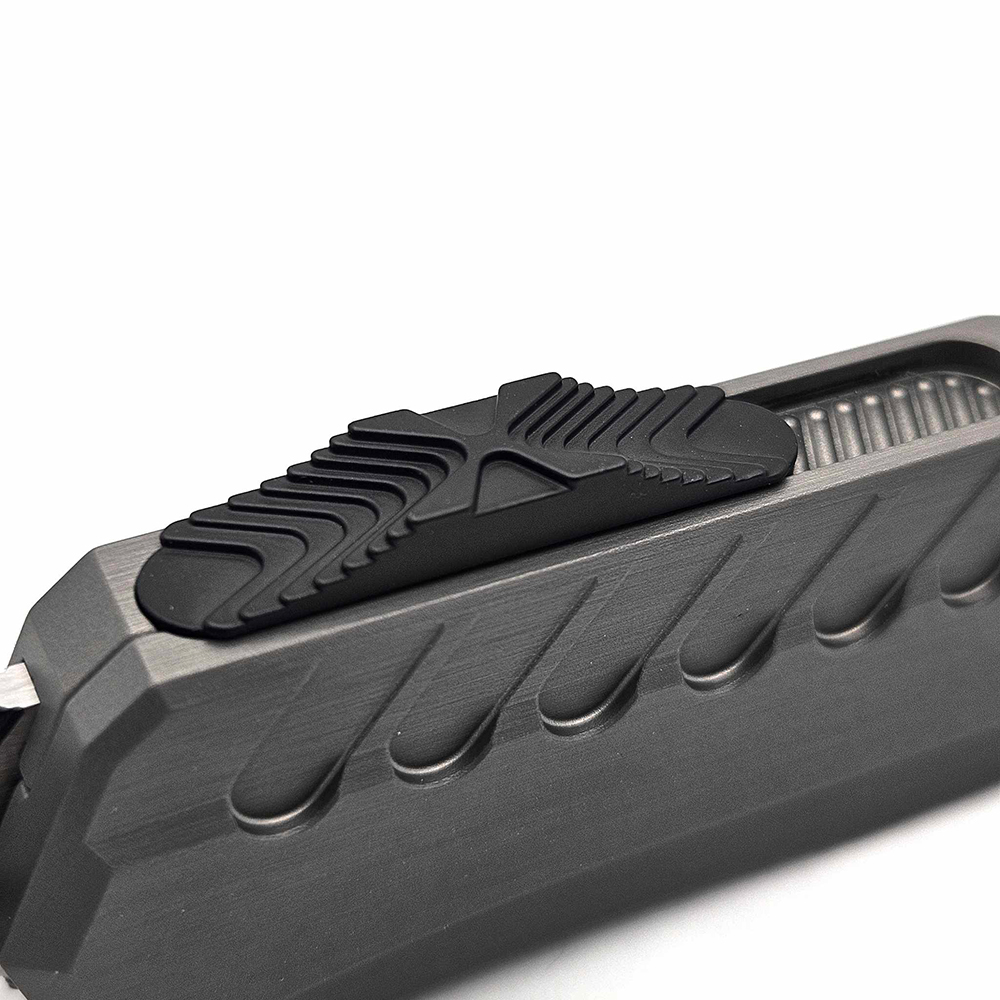 Microtech Cypher II D/E Black Full Serrated Natural Clear 1242-3NC 5