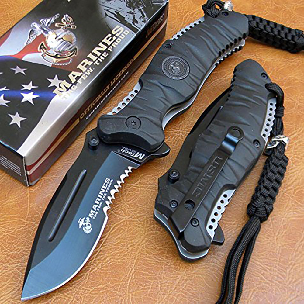 USMC 1020BK Reaper Black Manual Opening 2