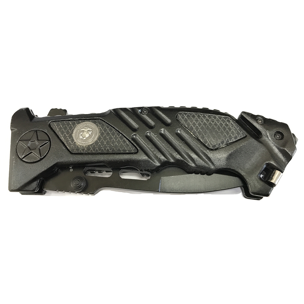 USMC A1023BK Rescue Assisted Opening Part Serrated 3