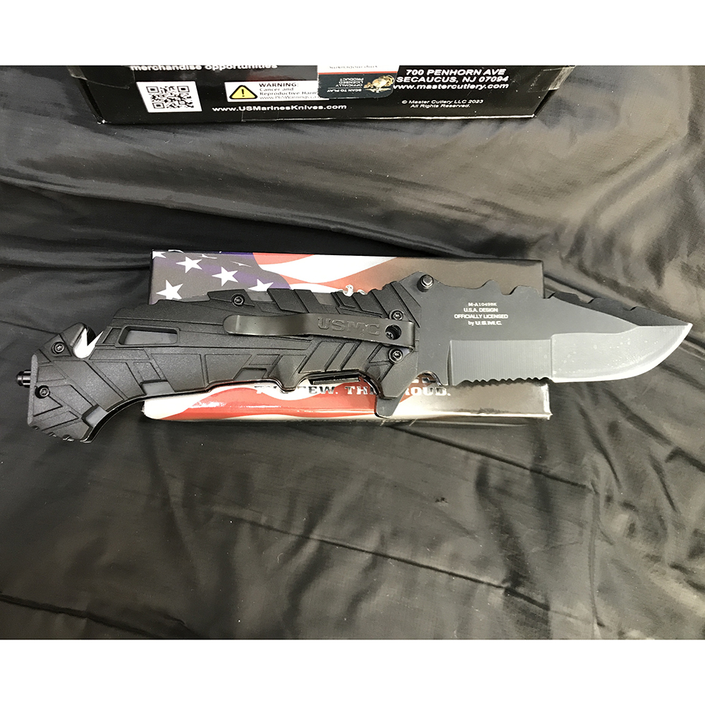 USMC Spring Assisted Knife M-A1049BK 3