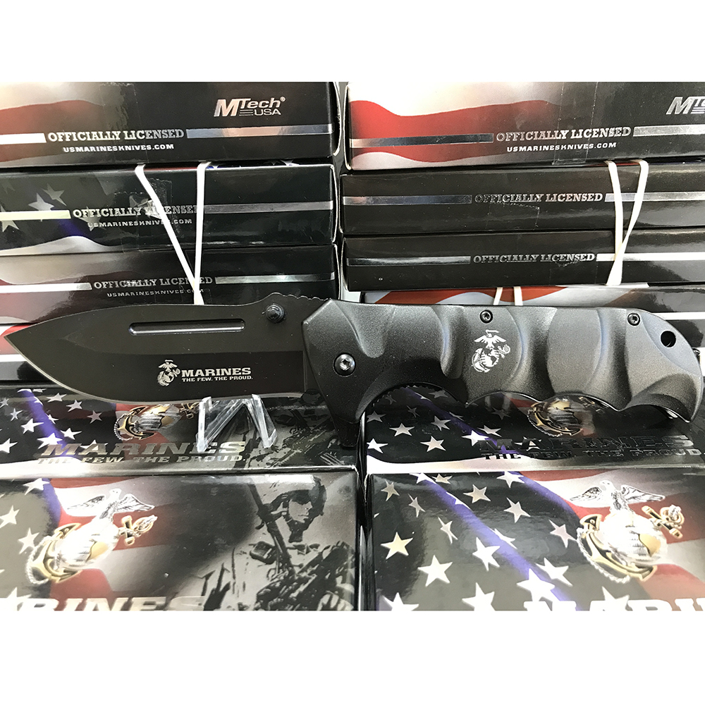 USMC Spring Assisted Knife M-A1059BK 3
