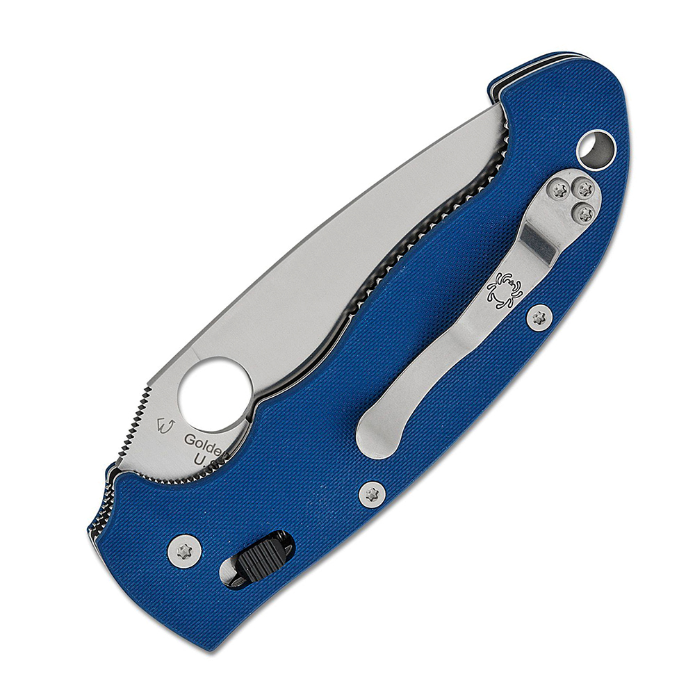 Spyderco Manix 2 XL CPM-SPY27 Satin Plain Cobalt Blue C95GPCBL2 4