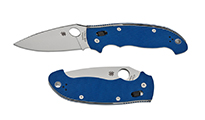 Spyderco Manix 2 XL CPM-SPY27 Satin Plain Cobalt Blue C95GPCBL2