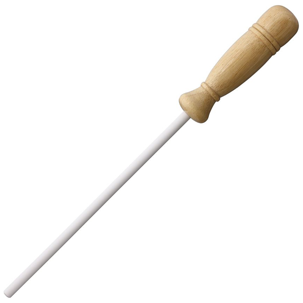 Lansky Ceramic Sharp Stick Medium White Ceramic Honing Rod 1