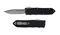 Guardian Tactical Auto Recon 040 Elmax Drop Point Stonewashed Black Aluminum 11-3511