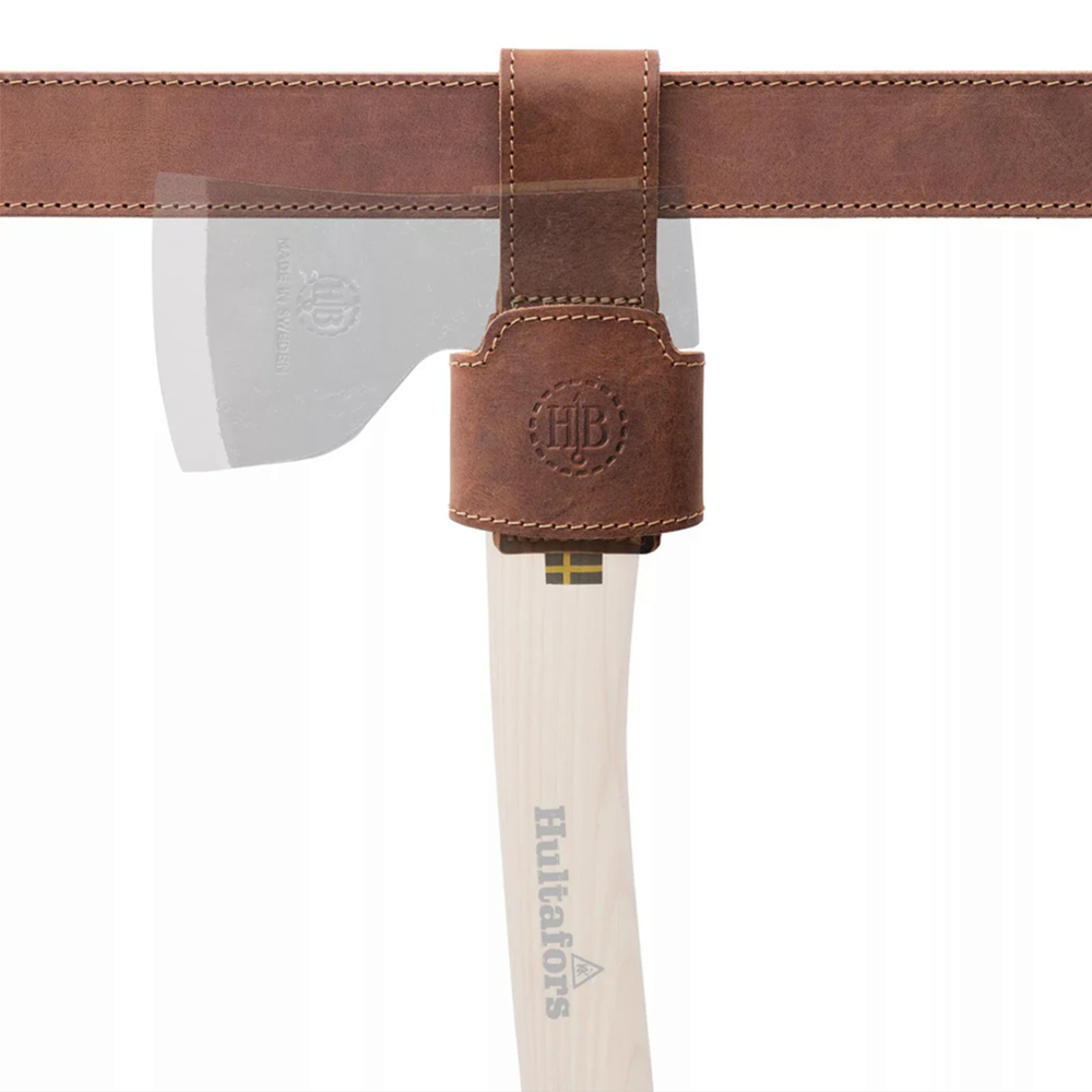Hultafors Axe Holster leather belt loop for carrying an axe 7