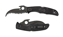 Spyderco Matriarch 2 Lightweight Emerson Opener Black VG10 Serrated Black FRN