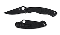 Spyderco Military 2 Salt Compression Lock CPM-MagnaCut Black DLC Plain Black G10 C36GMCBKP2