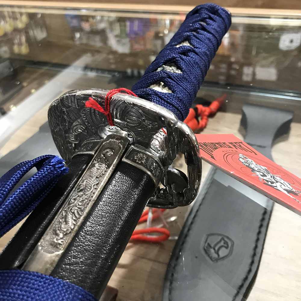 GLADIUS Wakizashi Kozuka Blue Handle 141131 3