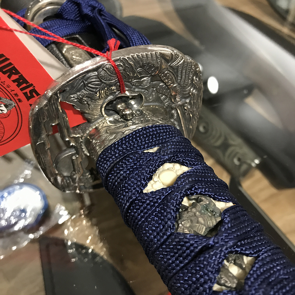 GLADIUS Wakizashi Kozuka Blue Handle 141131 4