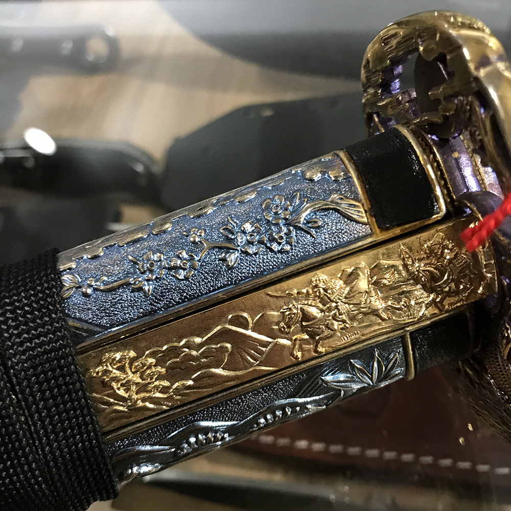 GLADIUS Wakizashi Decorated Black Gold Handle 162157 5