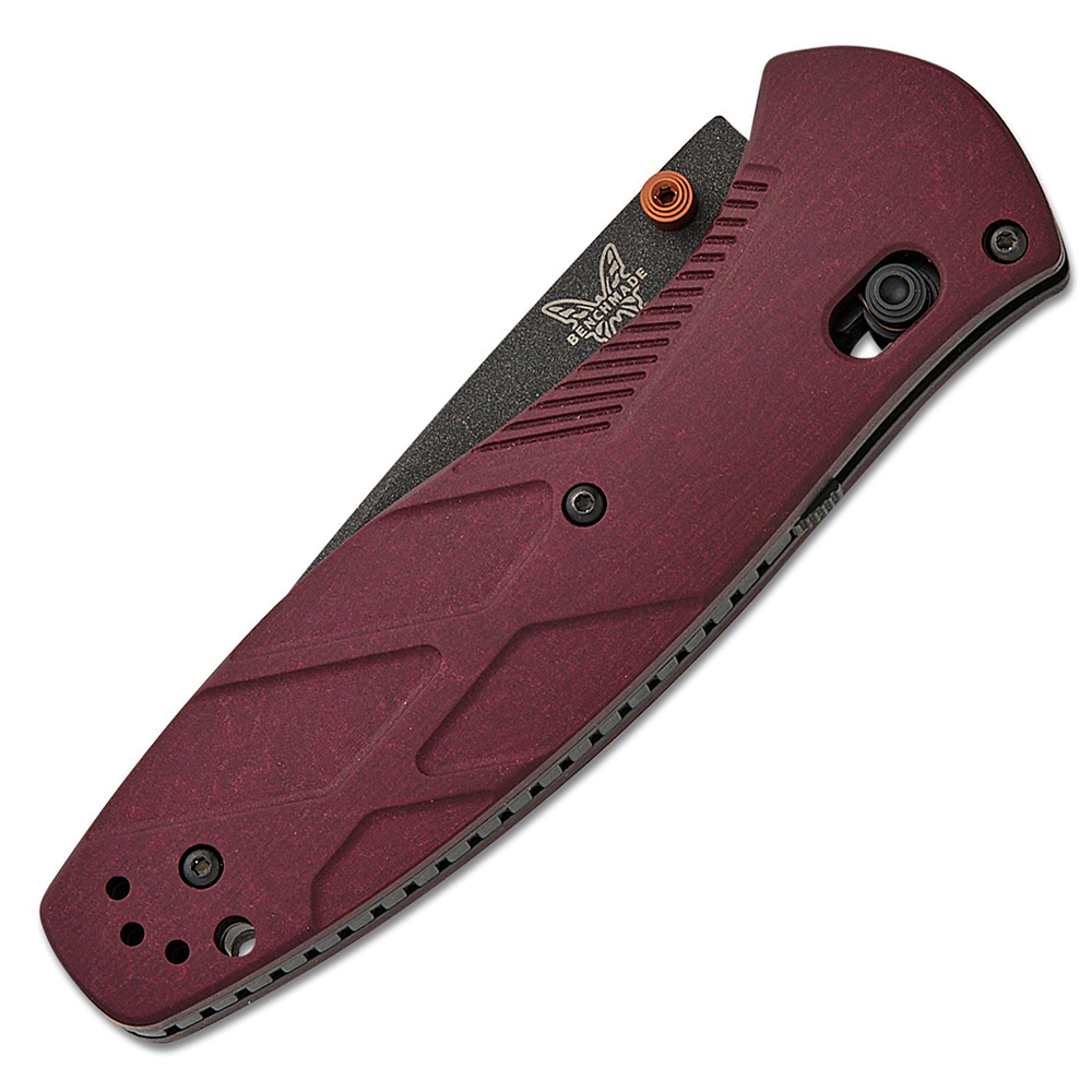 Benchmade 581BK-04 Barrage AXIS Assisted S30V Black Drop Point Blade Redstone Richlite Handles 3