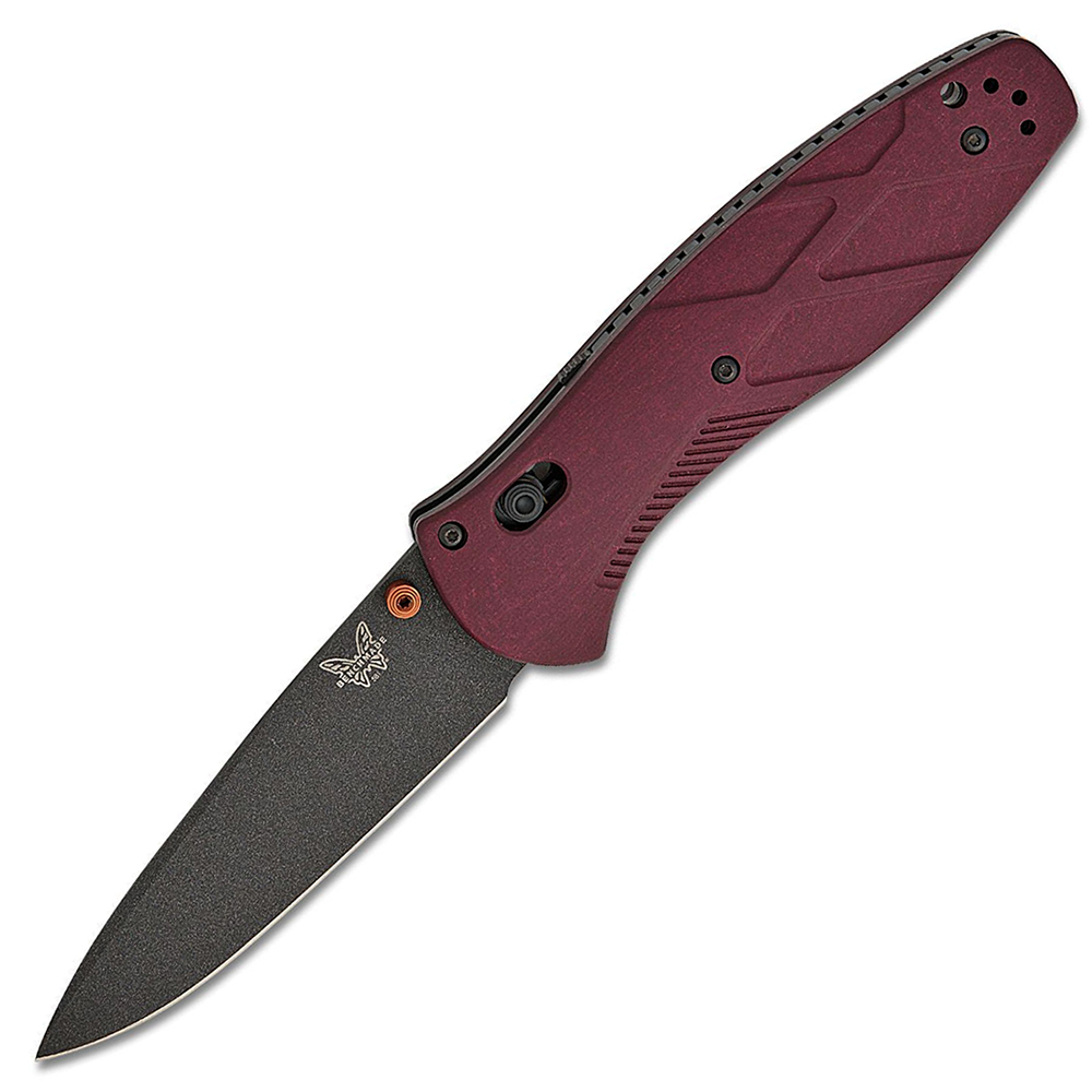 Benchmade 581BK-04 Barrage AXIS Assisted S30V Black Drop Point Blade Redstone Richlite Handles 1