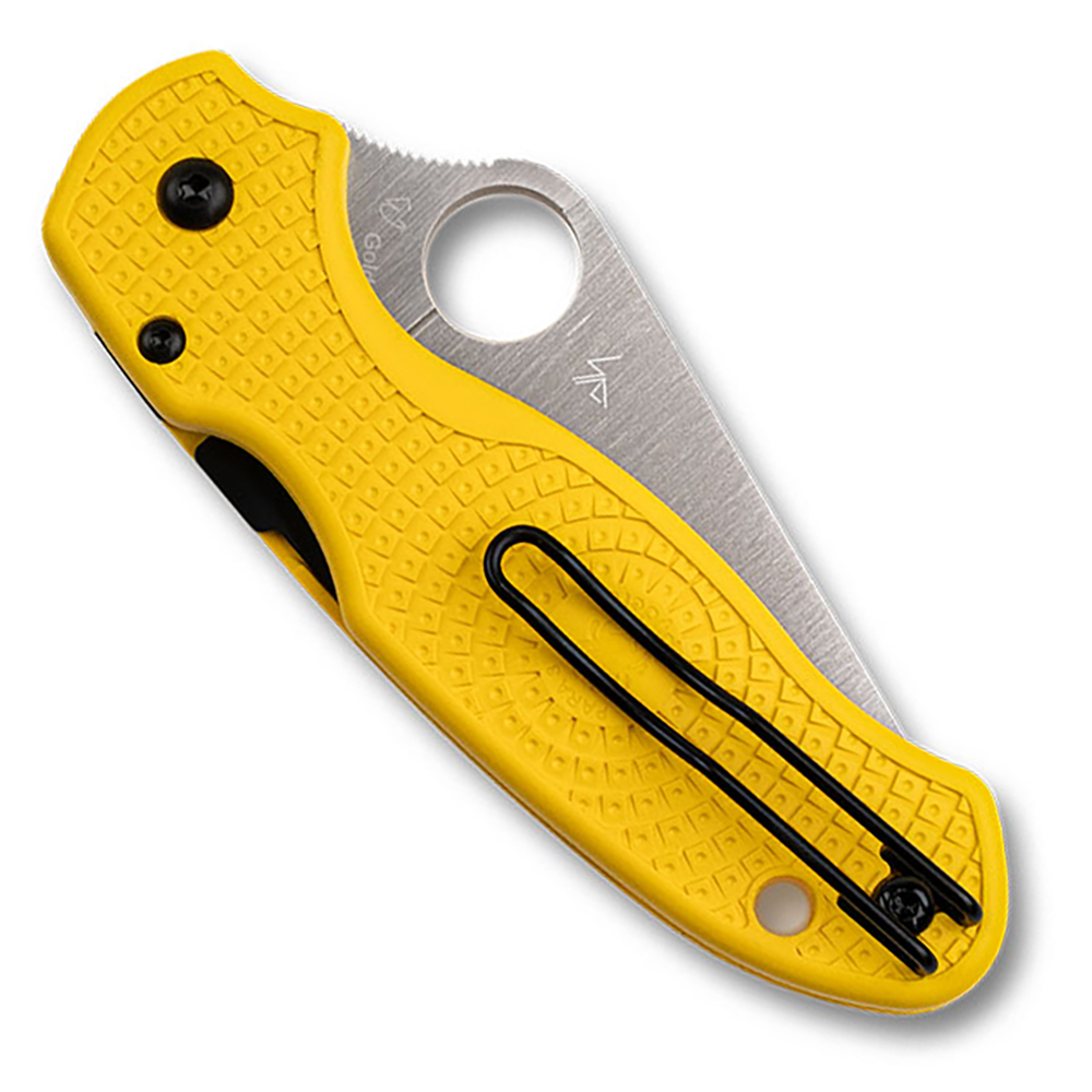 Spyderco Para 3 Salt Lightweight CPM-MagnaCut Satin Serrated Yellow FRN C223SYL 3