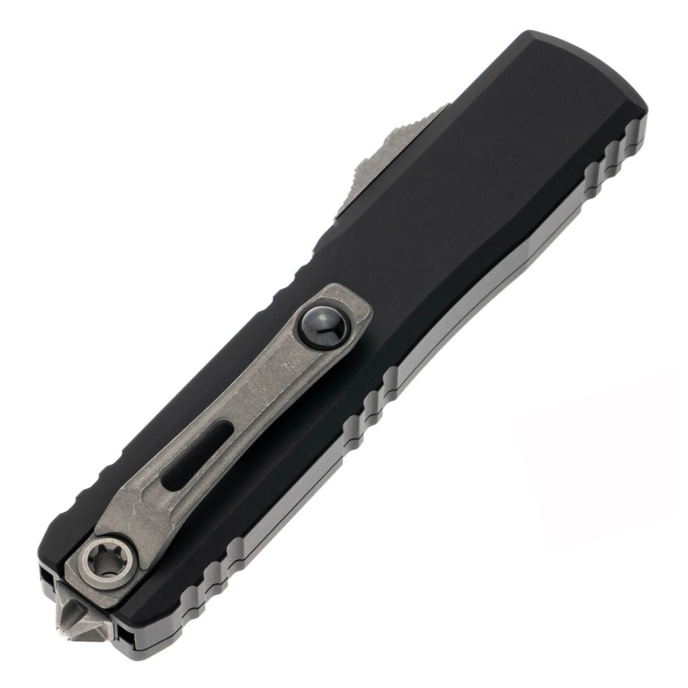Microtech Ultratech Gen III ZBP Auto OTF Apocalyptic Plain Dagger Black Aluminum 1122-10AP 4