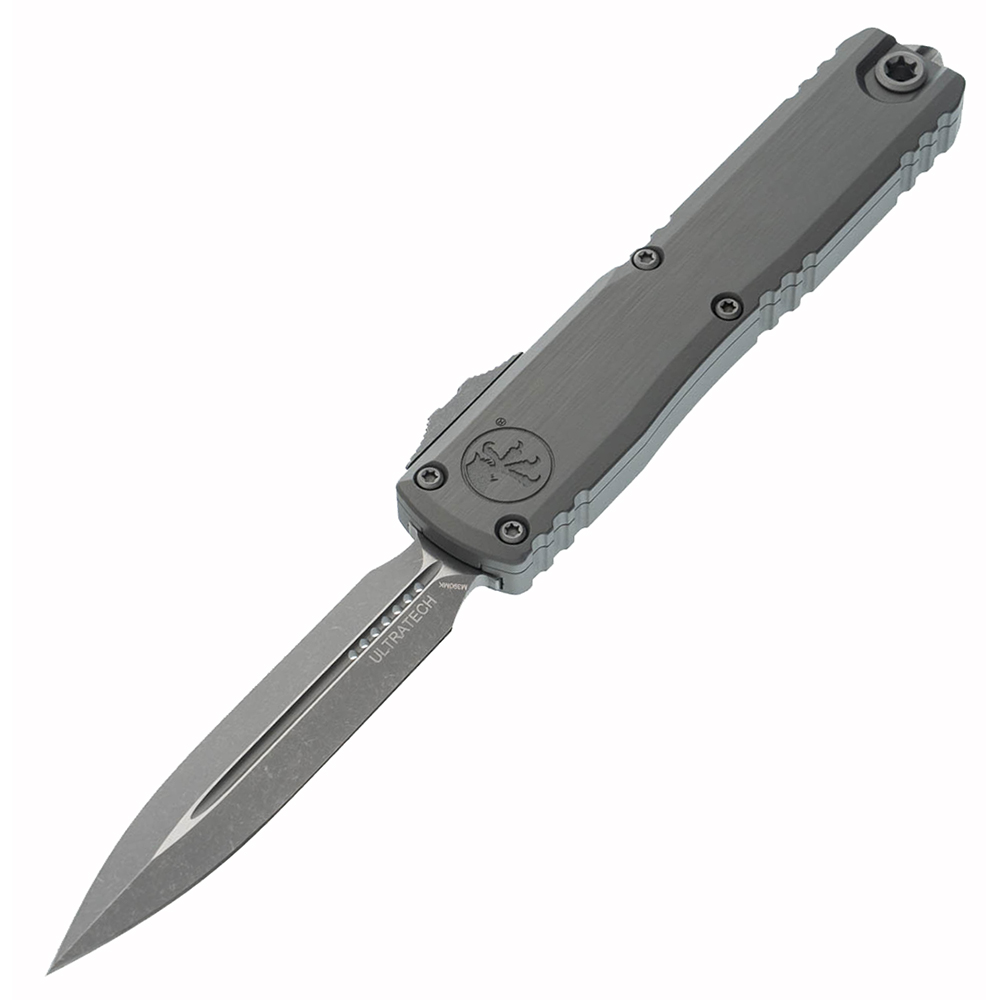 Microtech Ultratech Gen III ZBP Auto OTF Apocalyptic Plain Dagger Natural Clear Aluminum 1122-10APNC 1