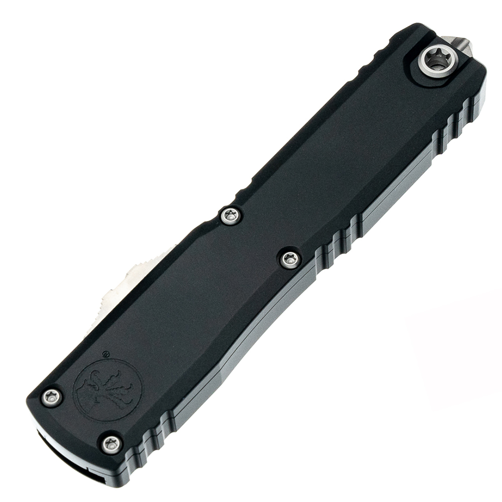Microtech Ultratech Gen III ZBP Auto OTF Stonewash Plain Tanto Black Aluminum 1123-10 4