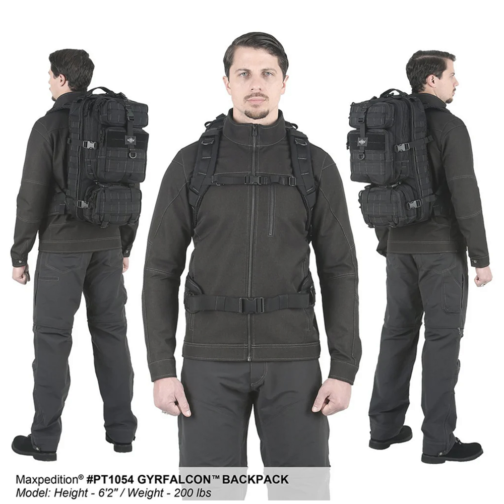 Maxpedition Gyrfalcon Backpack Black 36L 16
