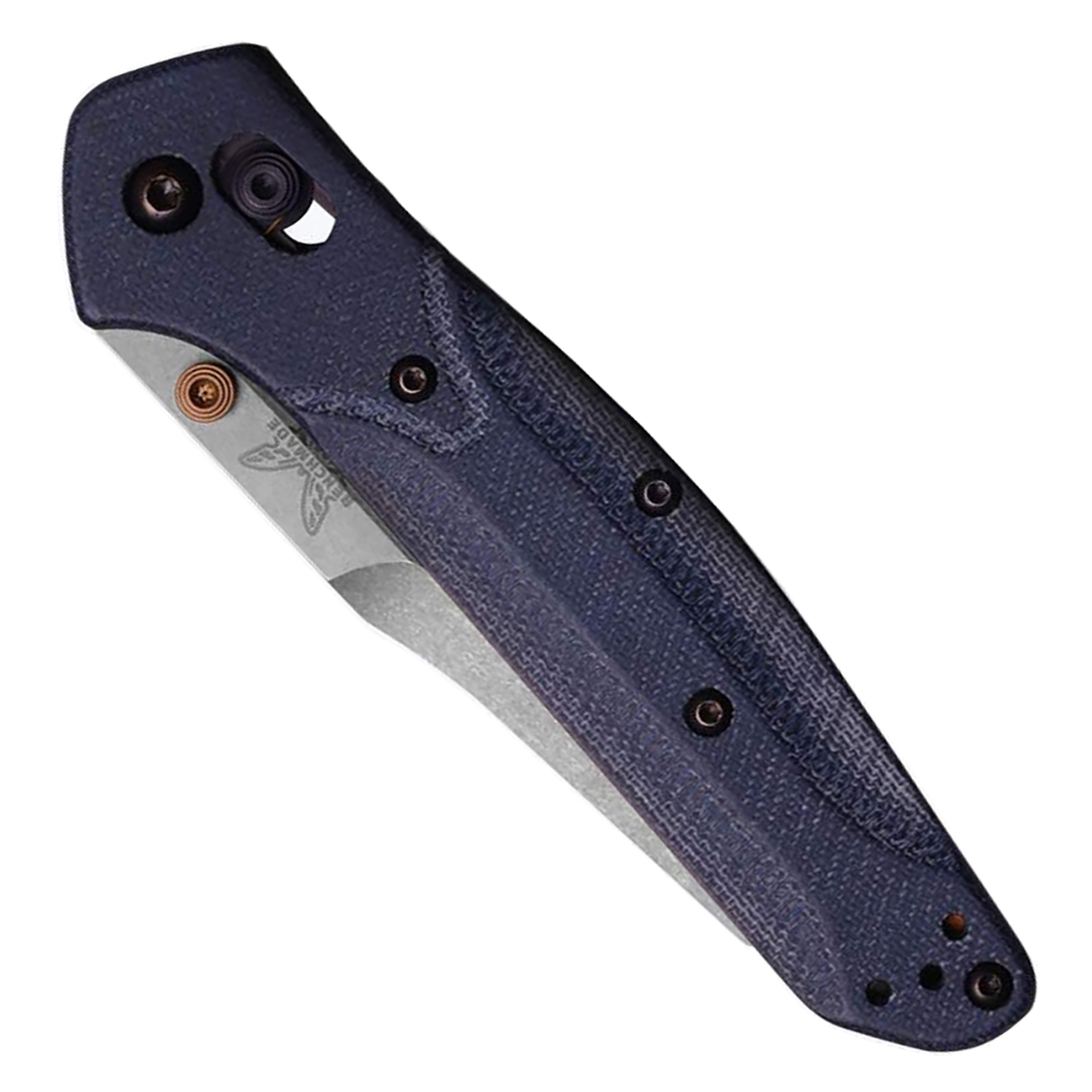 Benchmade 940-04 Osborne M390 Satin Plain Denim Micarta 2